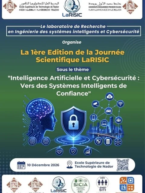 1ère Édition de la Journée Scientifique LaRISIC : Intelligence Artificielle et Cybersécurité