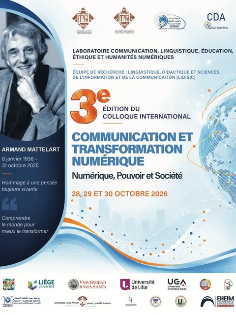 3ᵉ édition du Colloque International "Communication et Transformation Numérique : Numérique, Pouvoir et Société"