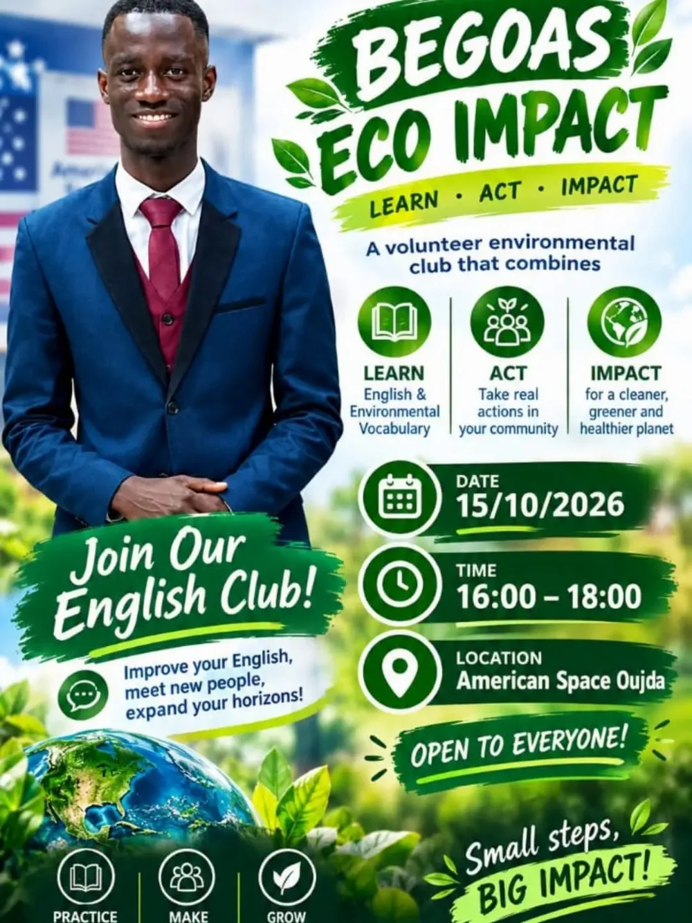 BEGOAS ECO IMPACT: تعلم، تدرب، اخدم، واحمِ البيئة